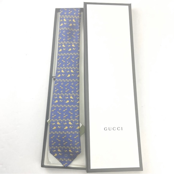 Gucci #656870 Silk Animal Print Tie - Picture 4 of 4